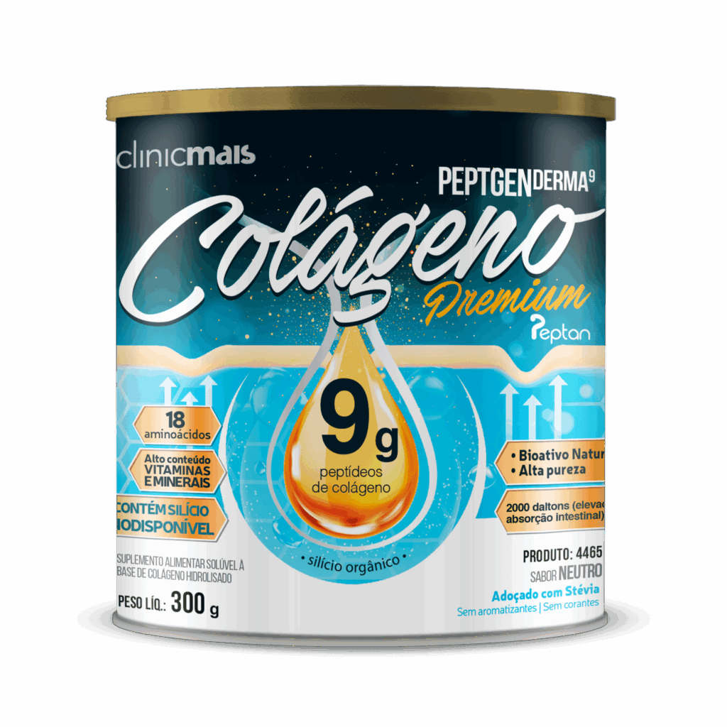 Colágeno PeptGenDerma9 PREMIUM Peptan® ClinicMais