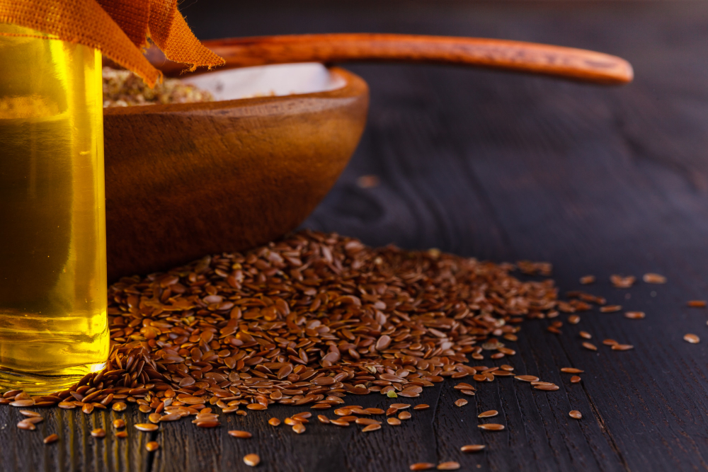 Óleo de linhaça x semente de linhaça